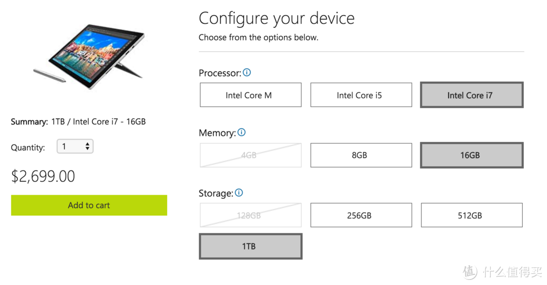 现已供应：Microsoft 微软 1TB容量版Surface Book和Surface Pro 4开售