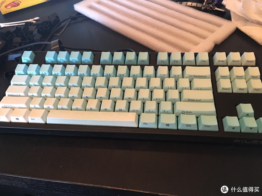 Filco 斐尔可 圣手2代 87键 青轴机械键盘与PBT浸染彩色键帽开箱