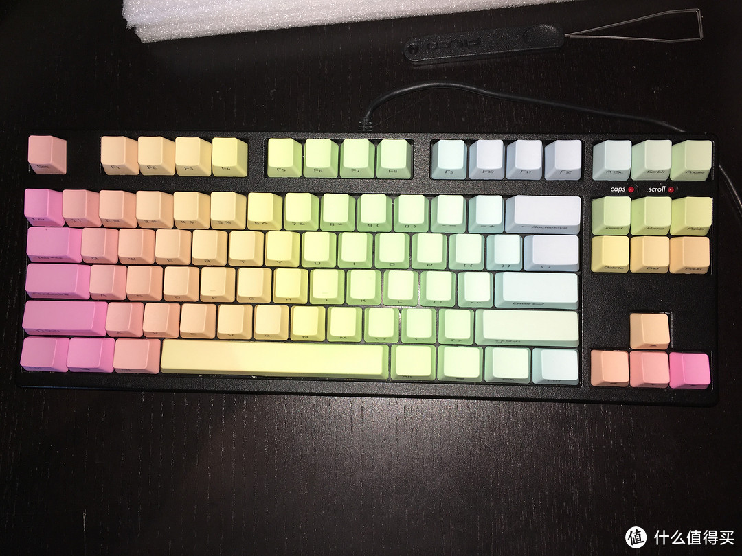 Filco 斐尔可 圣手2代 87键 青轴机械键盘与PBT浸染彩色键帽开箱