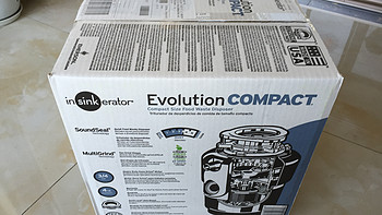InSinkErator 爱适易 Evolution Compact 3/4 HP 厨房食物垃圾处理器