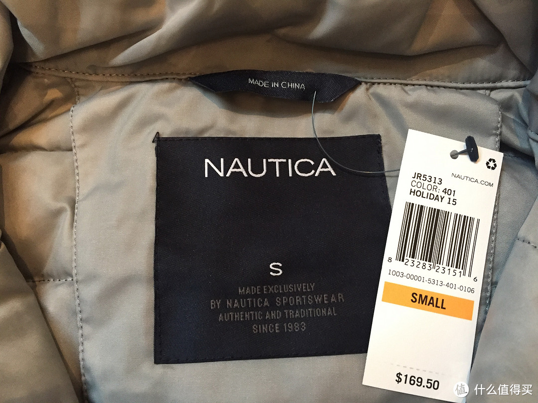 坑爹的官网图：Nautica 羽绒服