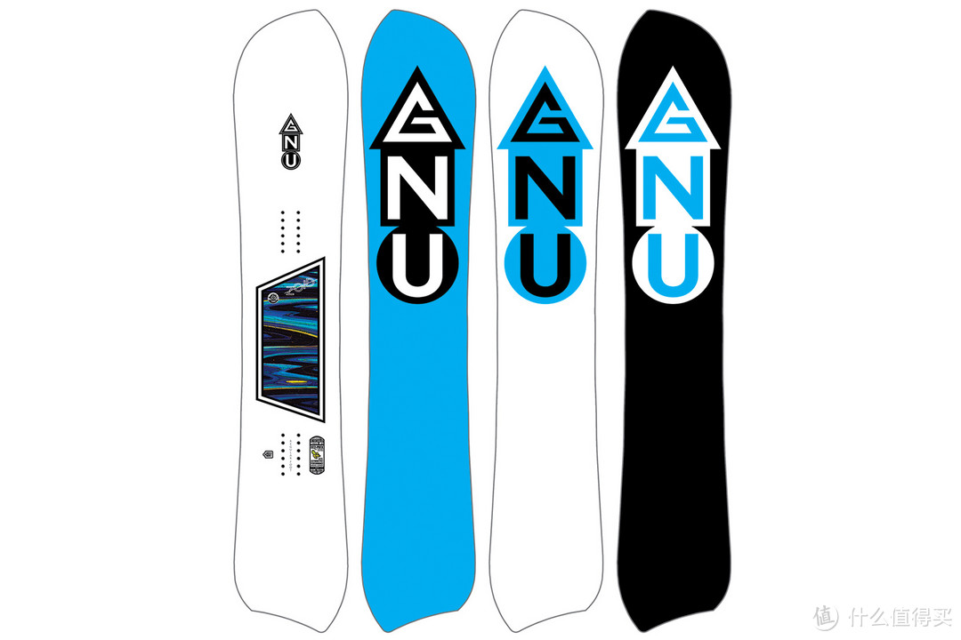 非对称侧切设计：GNU 推出 Zoid 滑雪单板