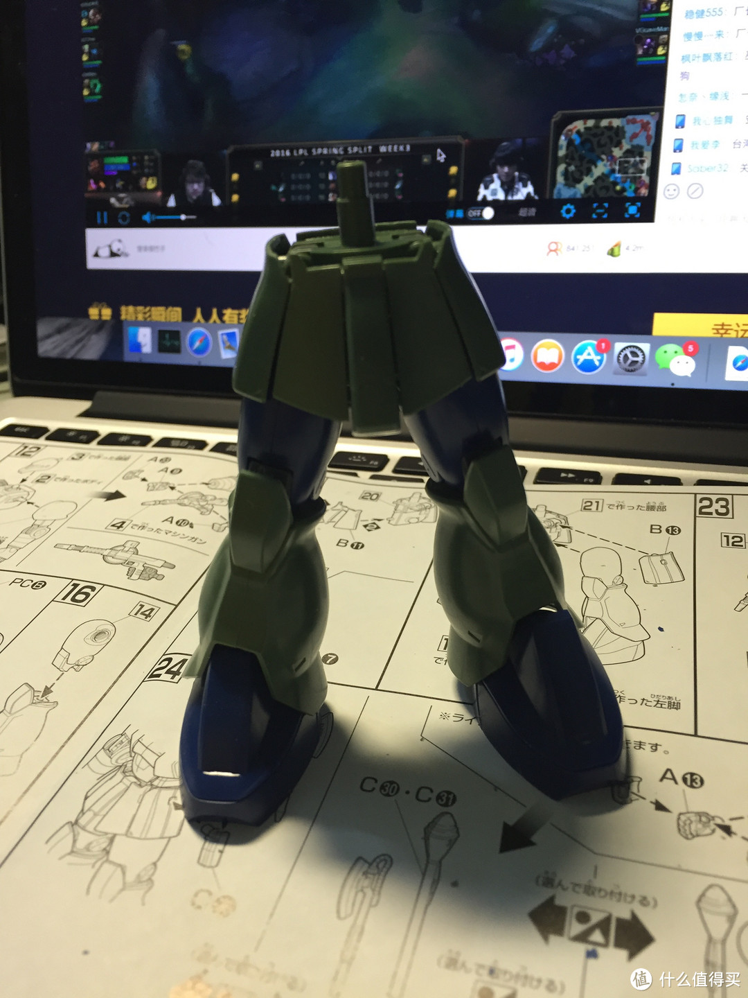 首单开晒！入手 BANDAI 万代 MS-05B-ZAKUT HG 1/144 扎古