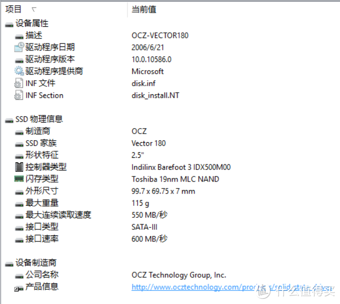 迟到的晒单：OCZ Vector 180固态硬盘开箱使用