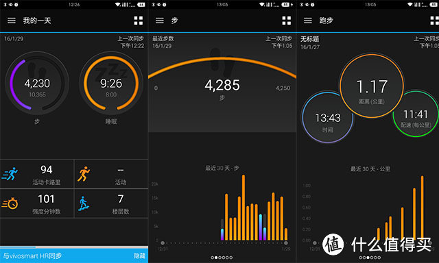 Garmin vivosmart HR 心率智能手表，非专业用户使用报告