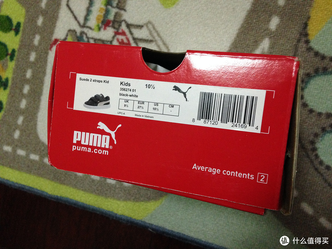 儿子的过年新鞋！PUMA Suede 魔术贴童鞋（附尺码选择建议）