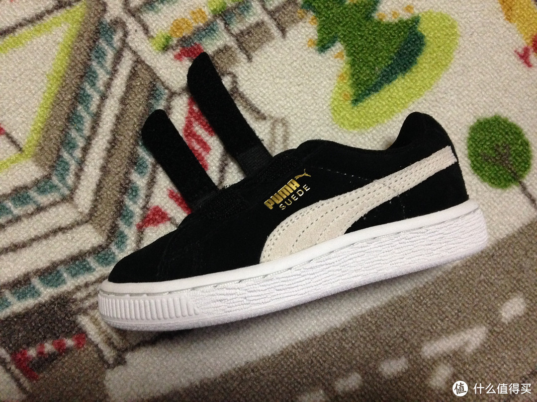 儿子的过年新鞋！PUMA Suede 魔术贴童鞋（附尺码选择建议）