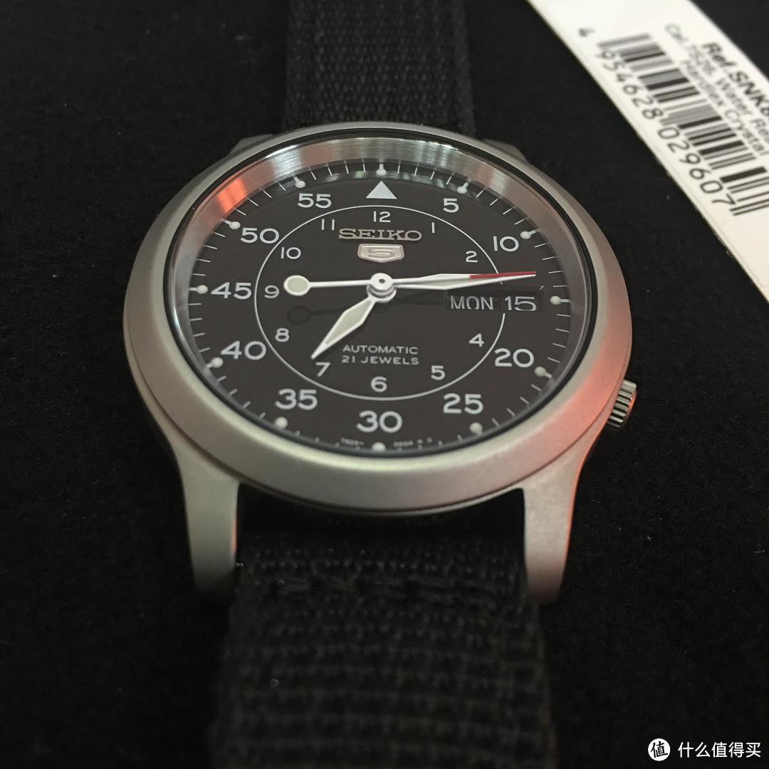 我的第一块手表 — SEIKO 精工 5号 SNK809 K2+牛皮表带 机械手表表