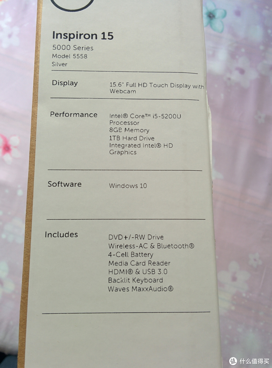 Dell 戴尔 Inspiron 15 i5558-5717SLV 电脑 简单开箱（附深圳海关小经验）