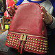 梅西百货支付宝直邮首单：Michael Kors Rhea Small Studded Backpack双肩包开箱