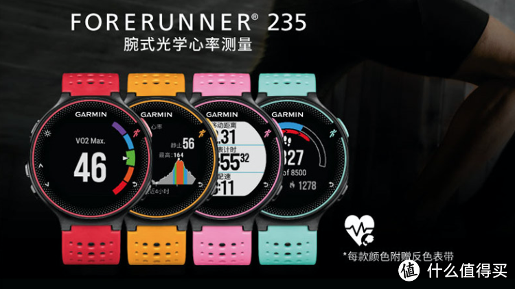 光学心率+智能平台：Garmin 佳明 Forerunner 235 运动手表开启预订