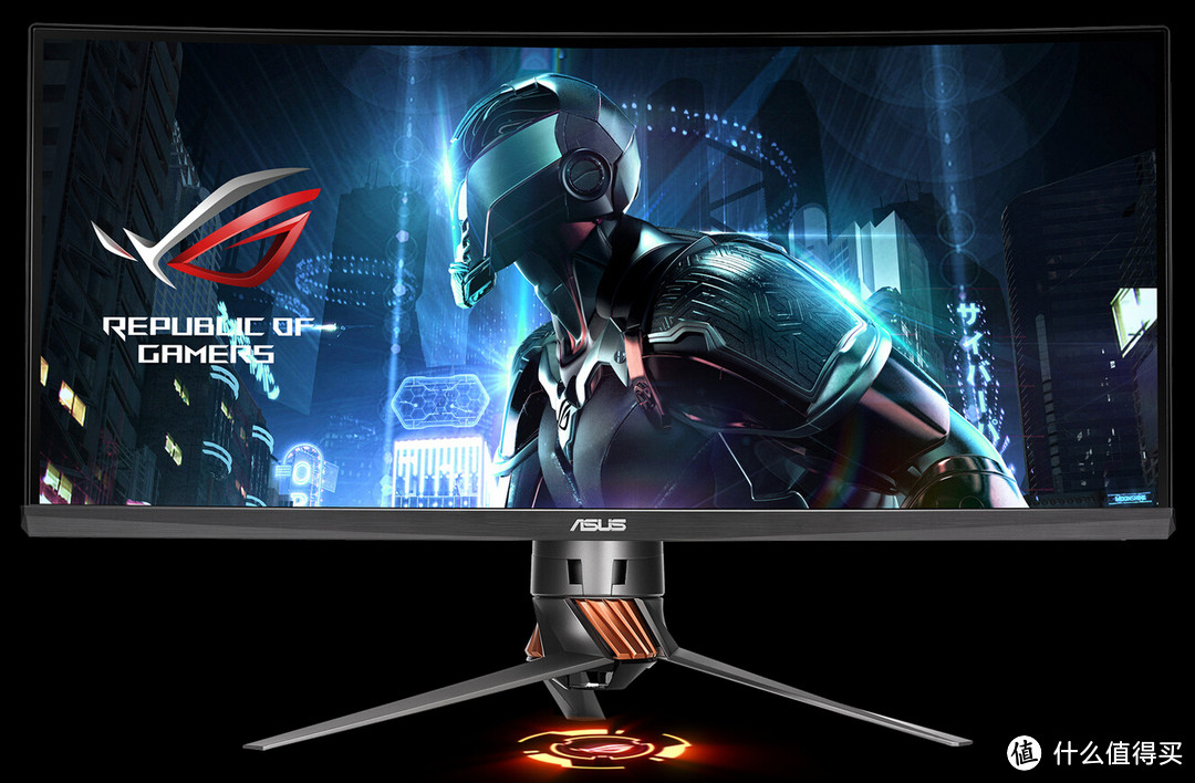 点亮信仰：ASUS 华硕 ROG PG348Q 34寸 21:9 曲面显示器 国内开售