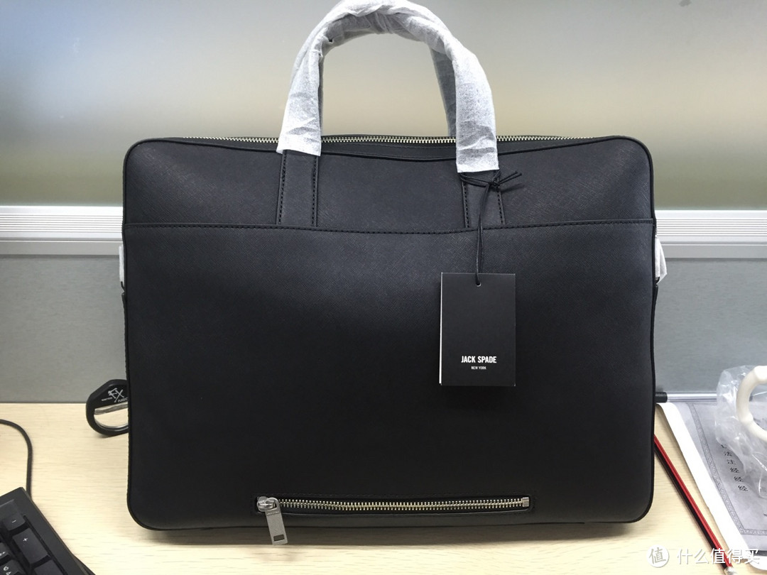 梅西网购包 Jack Spade Barrow Leather Slim Brief