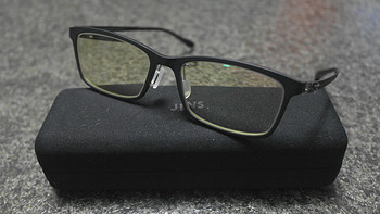 日本 JINS 睛姿 带度数 PC 防蓝光 眼镜(附换货经历)