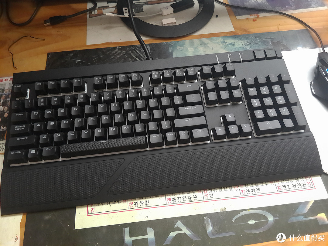 Corsair 海盗船 STRAFE 惩戒者 RGB红轴机械键盘 开箱