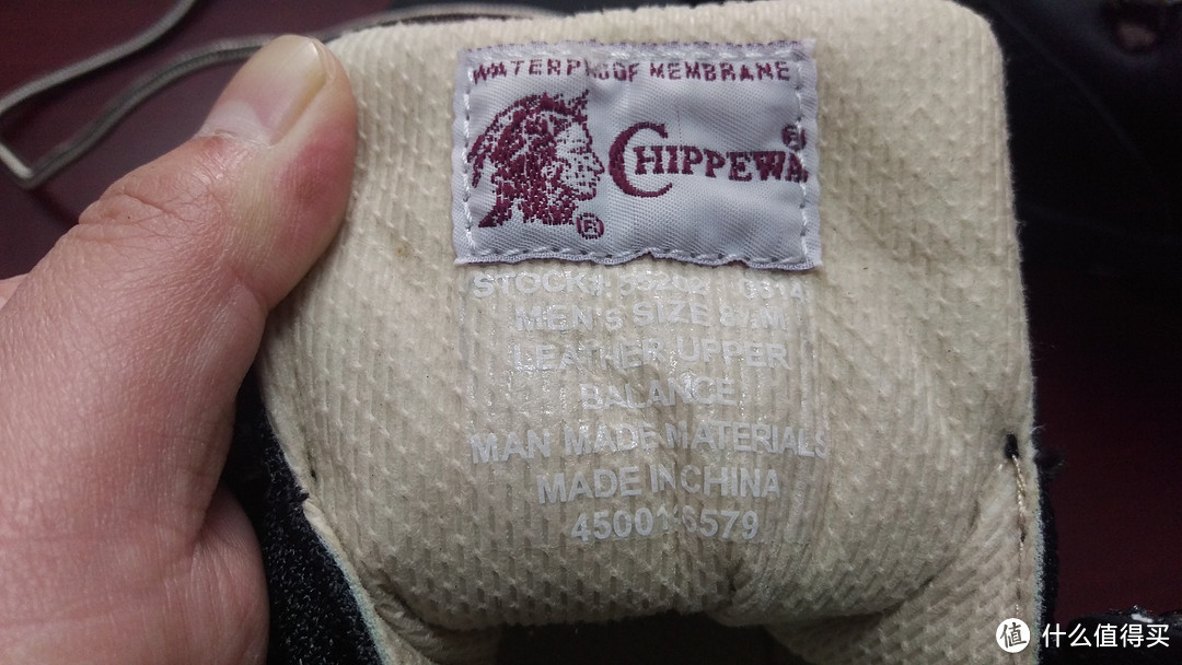 Chippewa 契普瓦男士6英寸油浸皮系带徒步靴