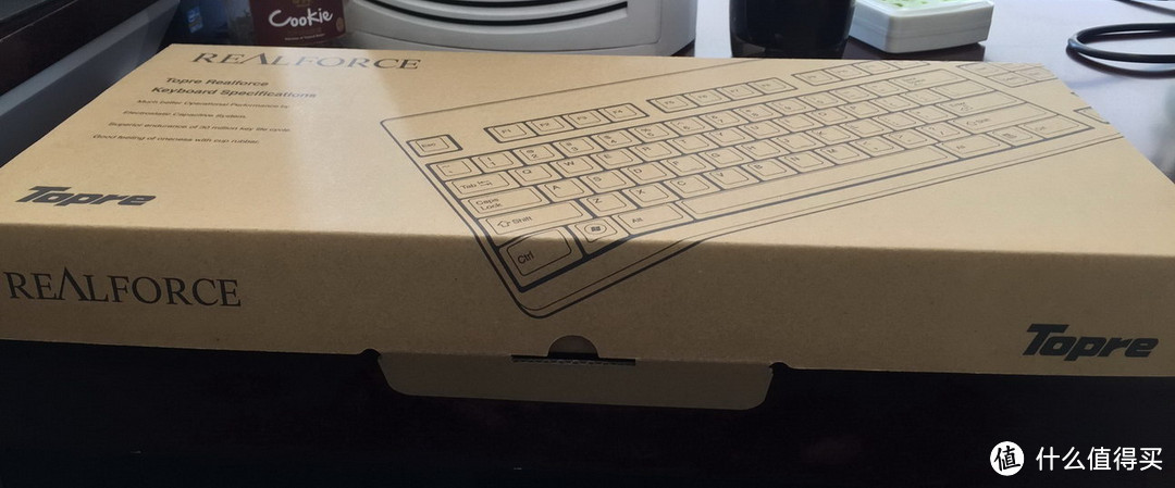 #本站首晒# RealForce 新键皇 104US分区 压力静音版 键盘 开箱