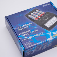 惠泽 BT-C700 充电器开箱介绍(包装|散热孔|电池)