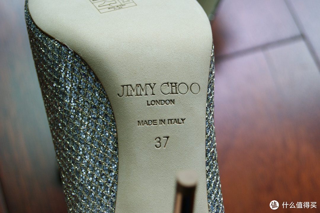 #情人节送心动# Jimmy Choo 周仰杰 AGNESGFA女款银色亮片高跟鞋