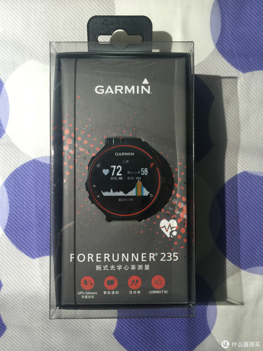 国行佳明FORERUNNER235 腕式光学心率GPS手表简单开箱