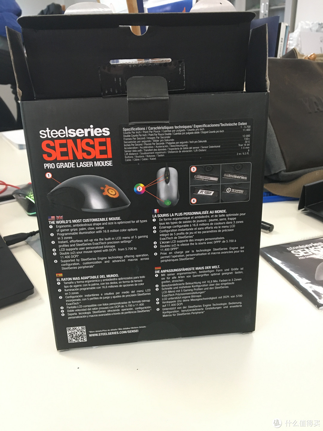 美亚直邮 SteelSeries 赛睿 Sensei 游戏鼠标 开箱初测