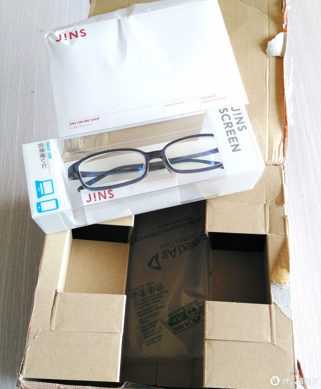 【每周精选】日淘JINS官网眼镜 防蓝光1.74折射率开箱&购物流程和折扣