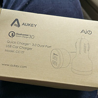 AUKEY 双口车载 充电器开箱展示(数据线|充电口|LOGO|参数)