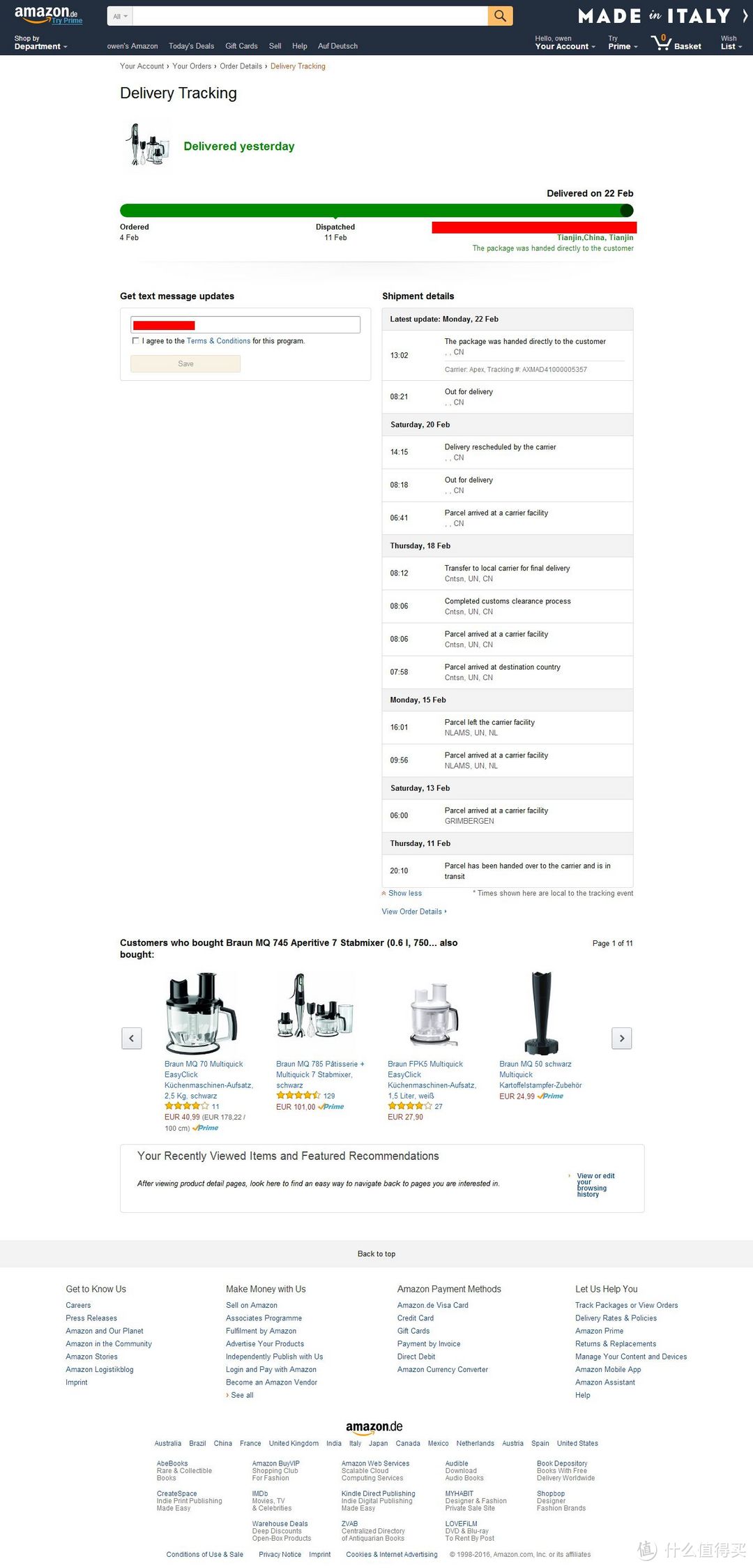 BRAUN 博朗 Multiquick7 MQ745 多功能料理棒