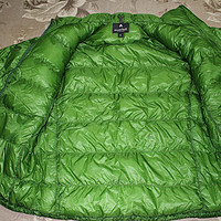 mont-bell EXライトアルパイン羽绒服（绿色）晒物