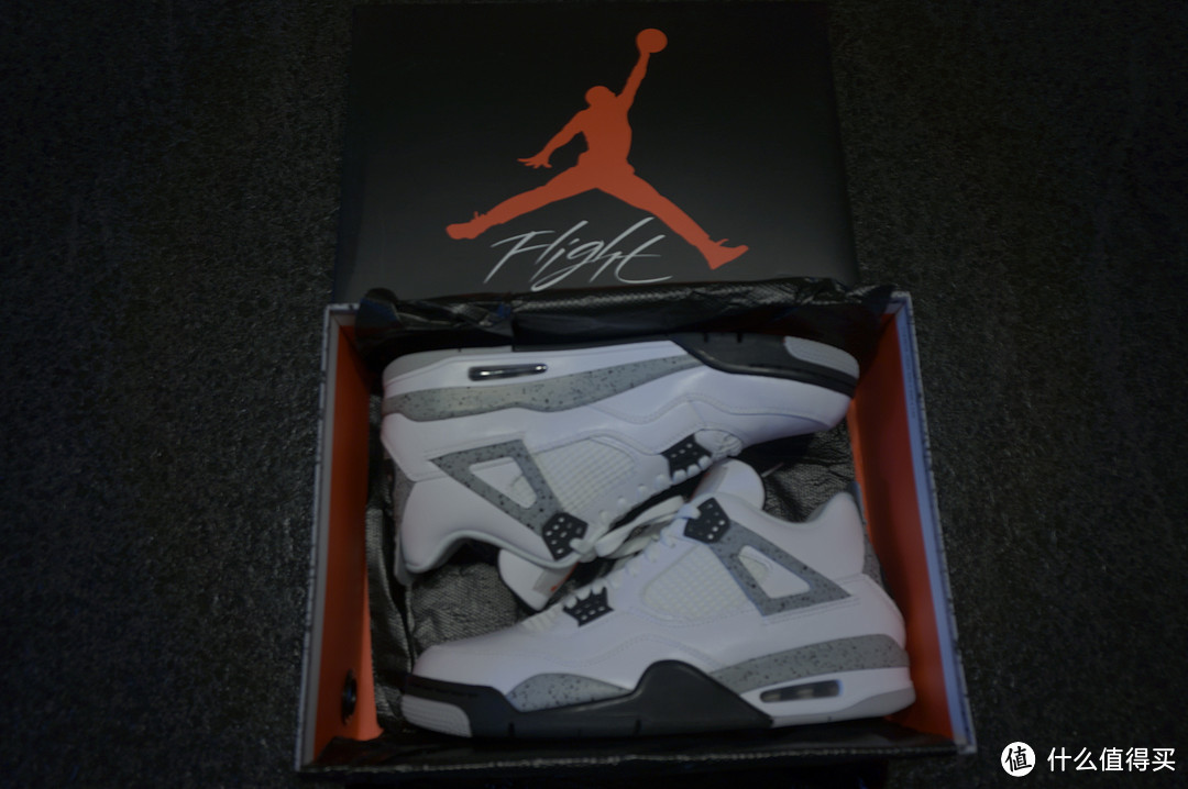 #本站首晒# Air Jordan 4 Retro OG White Cement 复刻男子运动鞋