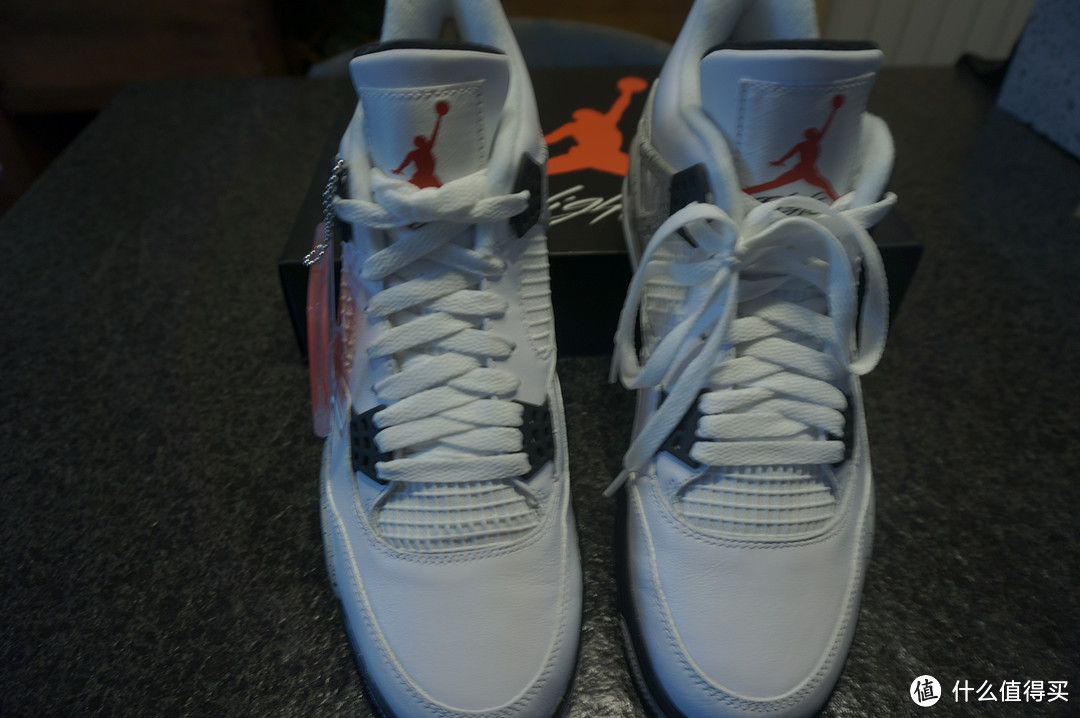 #本站首晒# Air Jordan 4 Retro OG White Cement 复刻男子运动鞋