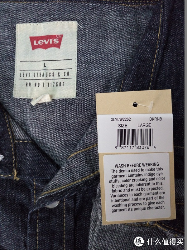 Levi's 李维斯 Barstow Denim Western Snap-Up Shirt 男士牛仔衬衣