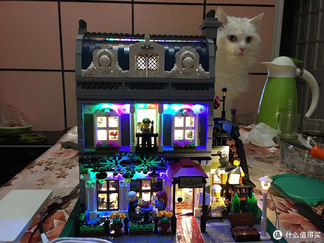 LEGO乐高街景第一坑——巴黎餐厅diy灯光改造