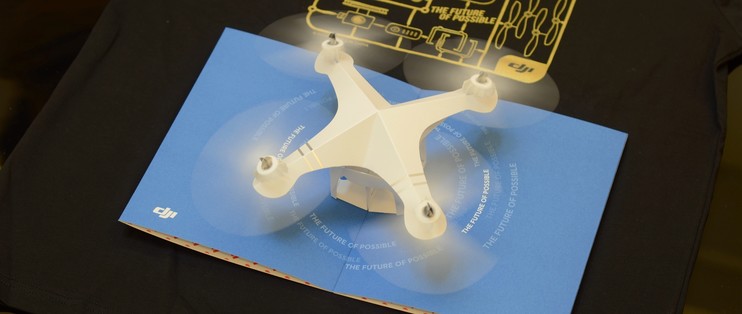 本站首晒# DJI 大疆Phantom 3 Advanced POP UP纸飞机！_其他拼插_什么 