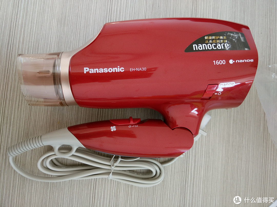 Panasonic 松下 EH-NA30-R 水离子护理电吹风&博朗BR730离子发梳开箱