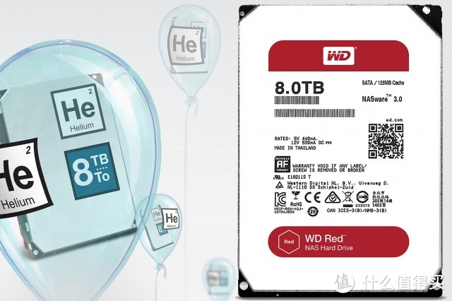 机械硬盘继续冲击高容量：WD 西部数据 发布 8TB 充氦硬盘