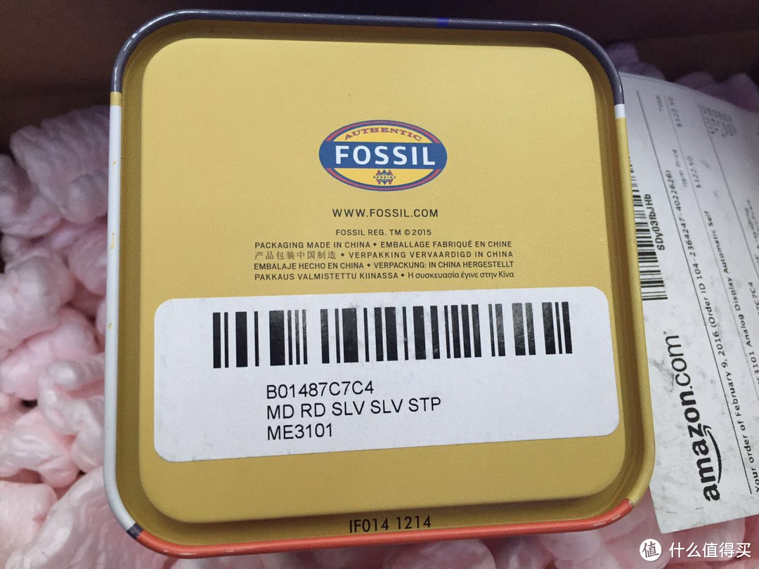 美亚白菜价：FOSSIL 自动机械表 ME3101 开箱