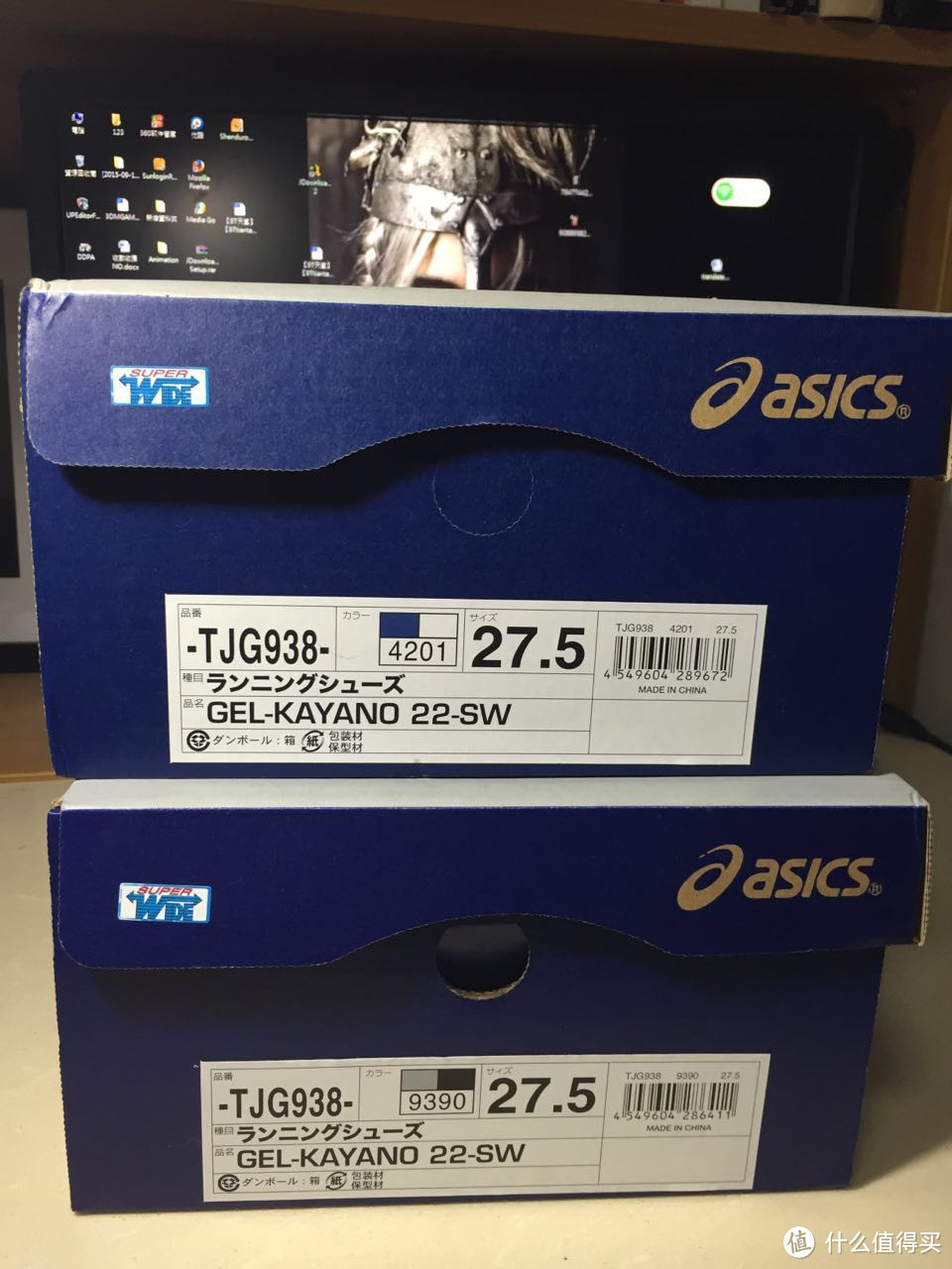 日亚入ASICS 亚瑟士 Kayano-22 旗舰跑鞋双色小开箱附真人兽