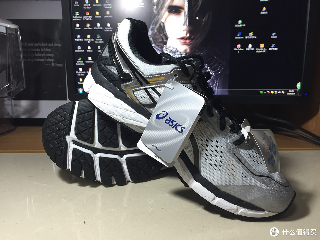 日亚入ASICS 亚瑟士 Kayano-22 旗舰跑鞋双色小开箱附真人兽