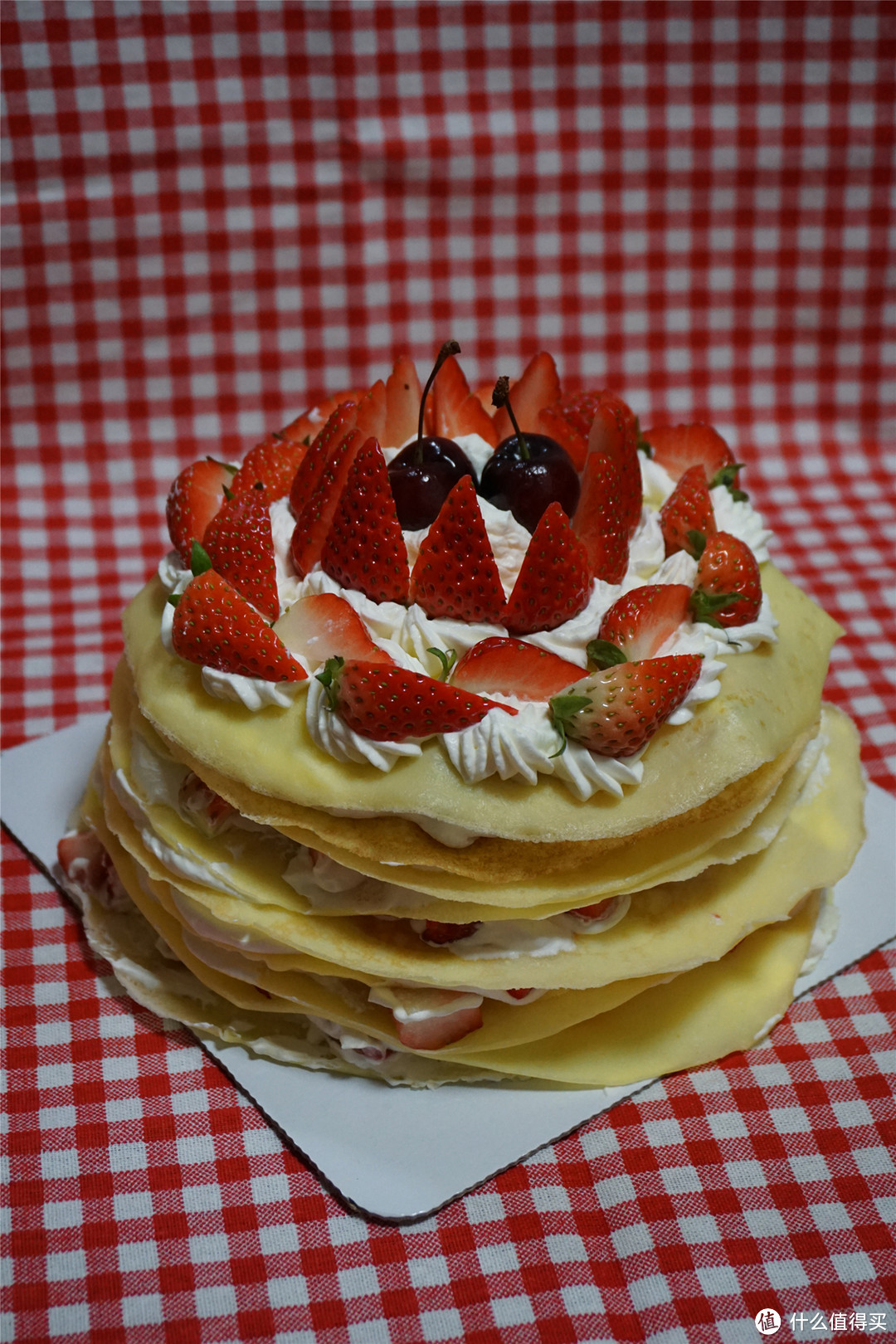 草莓千层裸蛋糕