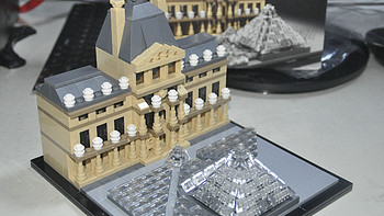 单反毁一生，LEGO穷三代 篇五十八：LEGO 21024 Architecture Louvre 卢浮宫 附亮灯改造 