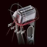 博朗 Series 5 5030s 电动剃须刀外观展示(电源键|按键|刀头|插头)