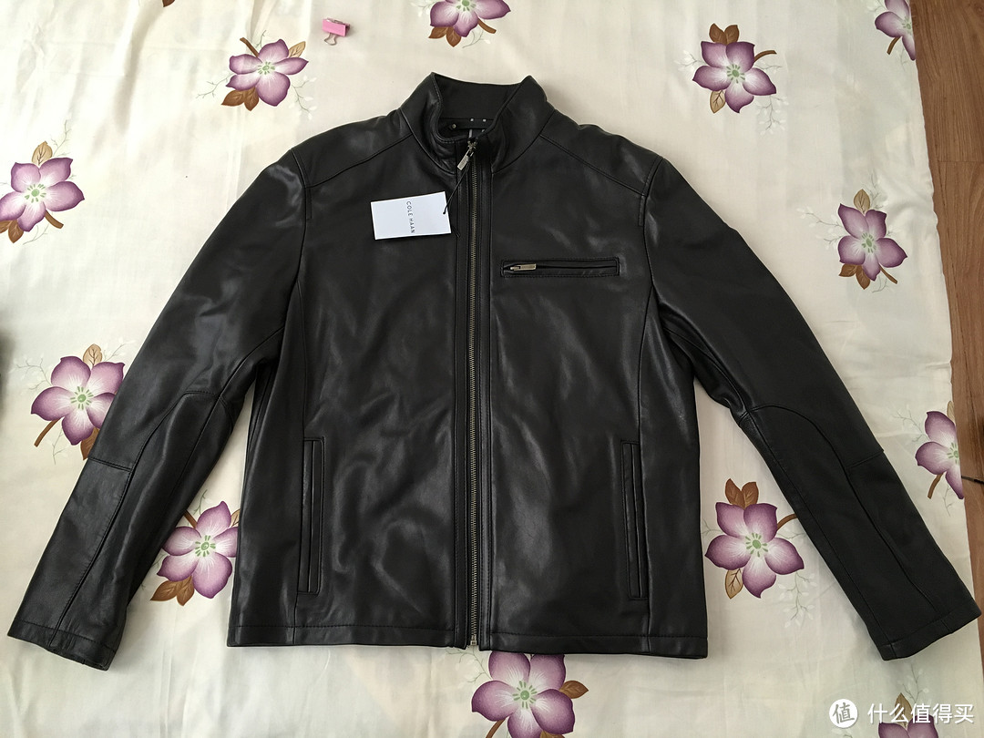 COLE HAAN Smooth Leather Moto Jacket 男款羊羔皮夹克开箱（真人兽）