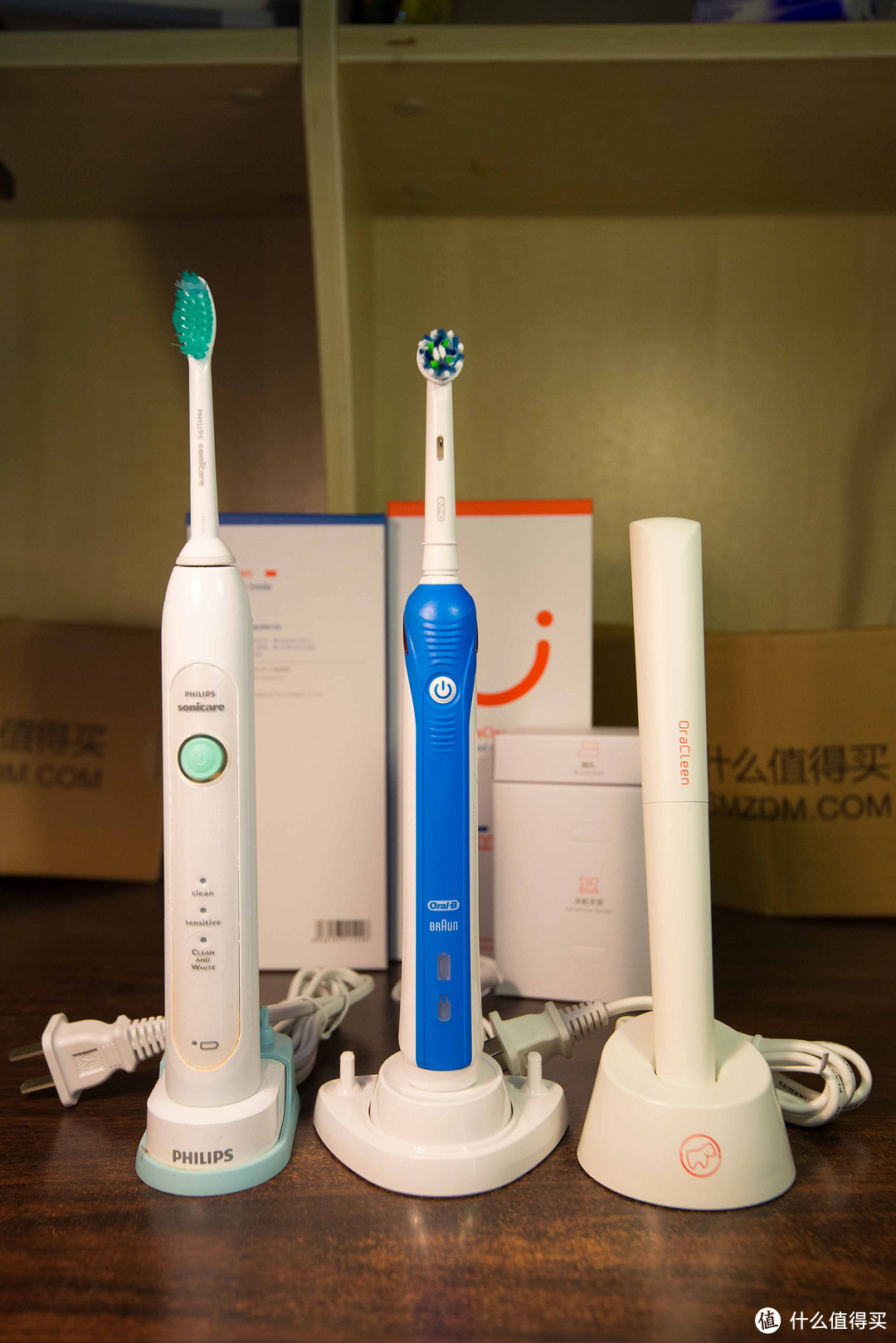 OraCleen S 智能便携牙刷与Philip HX6730超声波、Oral-B PRO3000物理牙刷横向对比测评