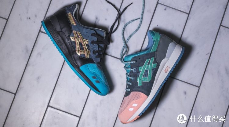 不小心打翻了墨水ASICS 亚瑟士 LYTE III “Marble” 复古跑鞋