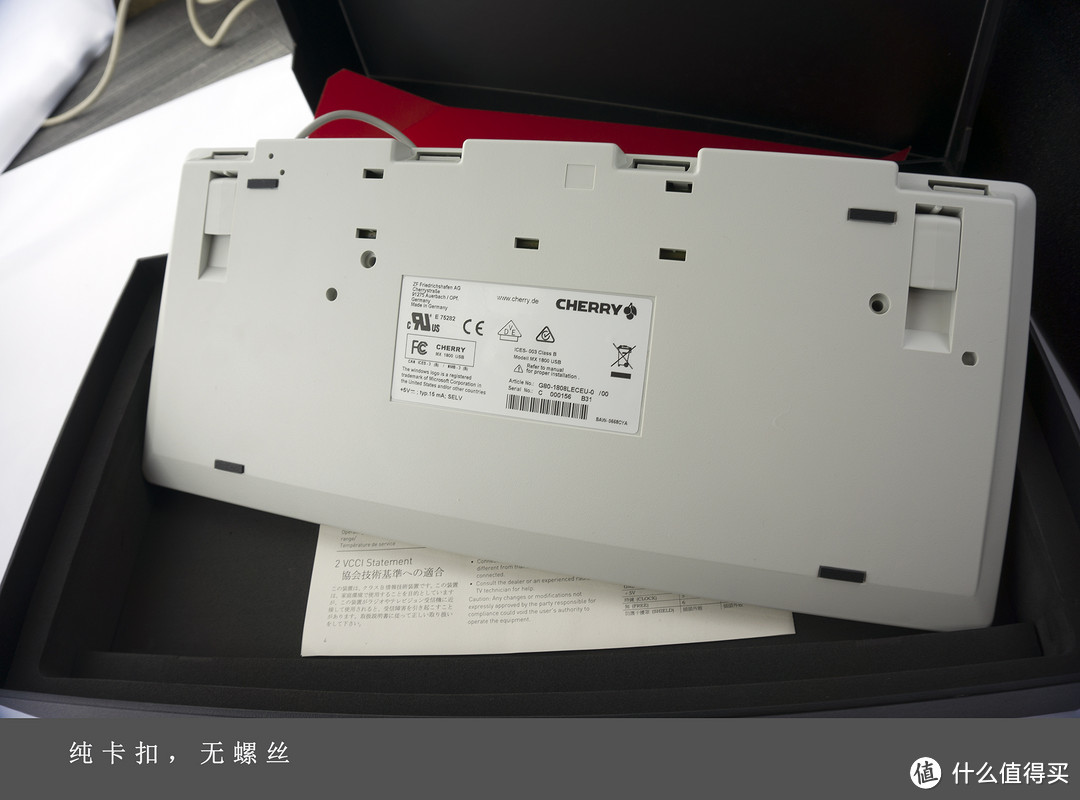 老公同款、情怀至上：Cherry G80-1808LECEU-0 白色奶轴机械键盘