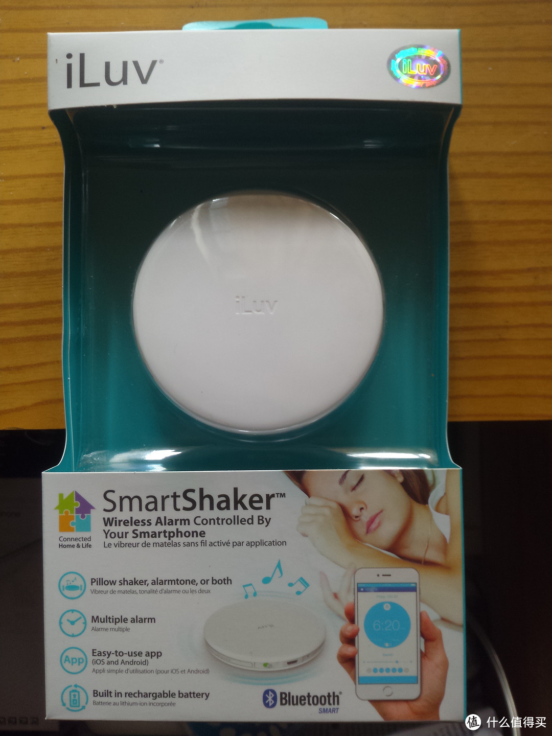 #本站首晒# iLuv smartshaker 超薄圆盘型闹钟