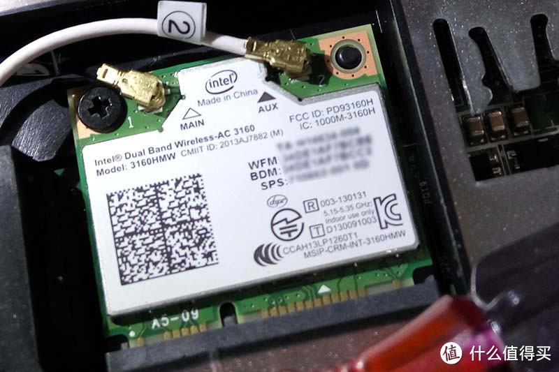 Intel Dual Band Wireless-AC 3160，带蓝牙