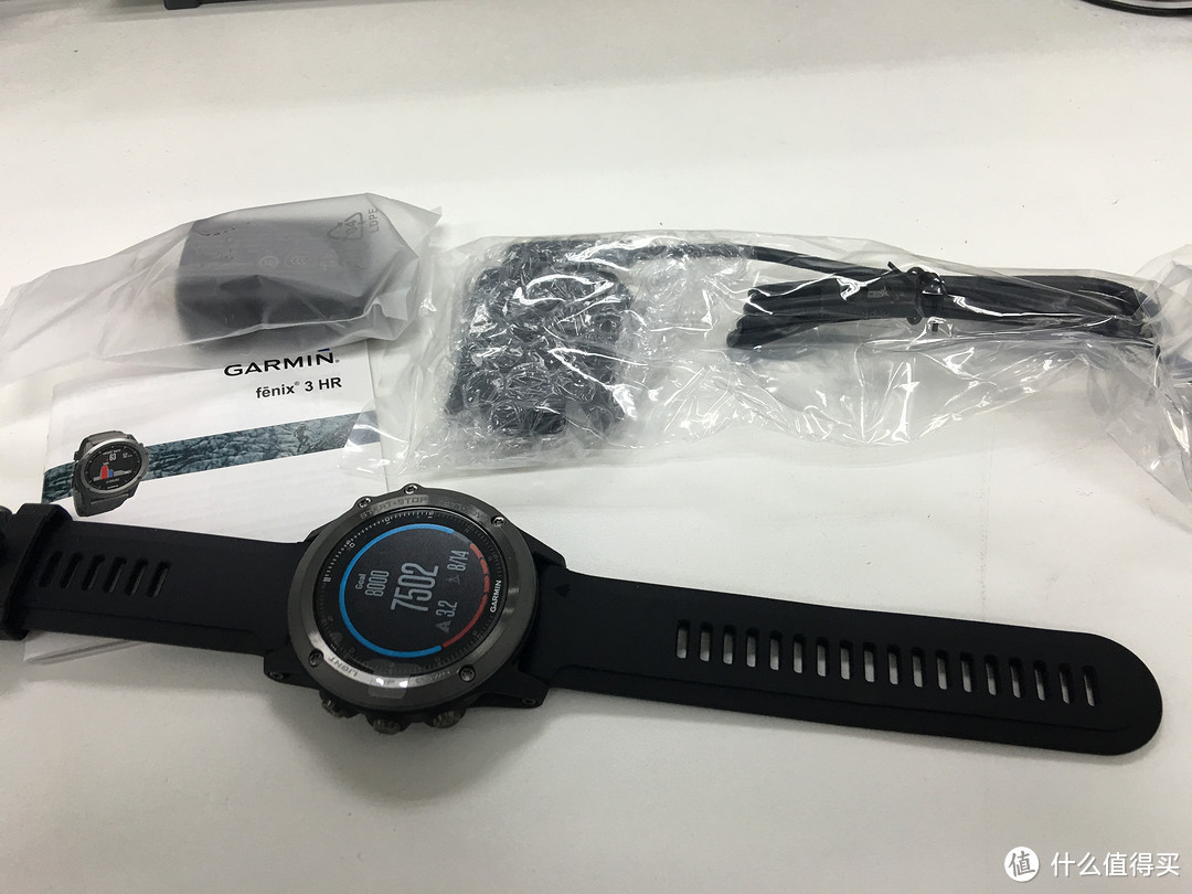 #本站首晒# GARMIN 佳明 Fenix 3 HR 国行英文版 开箱