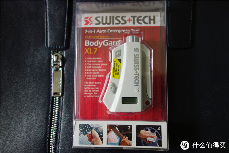 #本站首晒# Swiss+Tech 瑞士科技 七合一多功能迷你钥匙扣救生工具